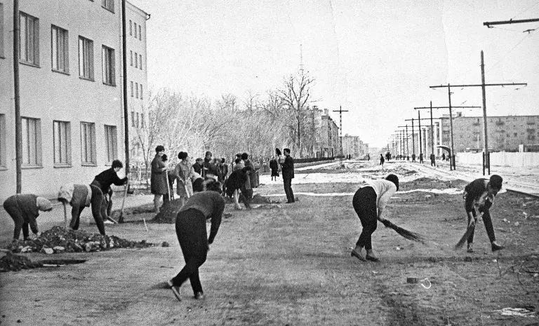 Студенческий воскресник. Начало 1960-х гг.